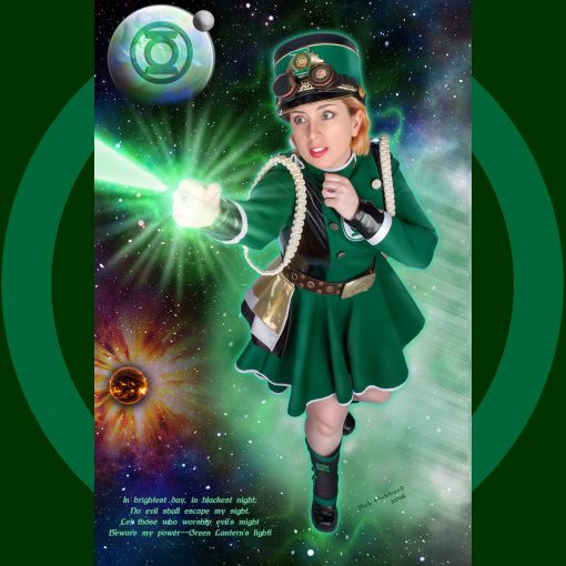 Cosplay Pin Up Photography, Buffalo NY - Steampunk Green Lantern